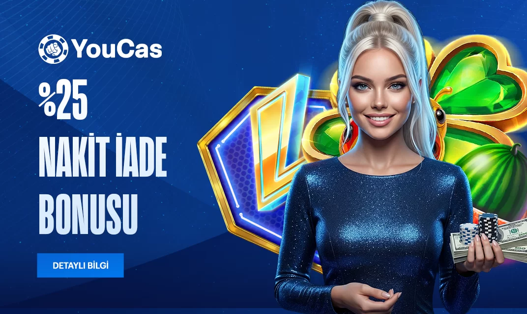 YouCas nakit iade kayıp bonusu görseli